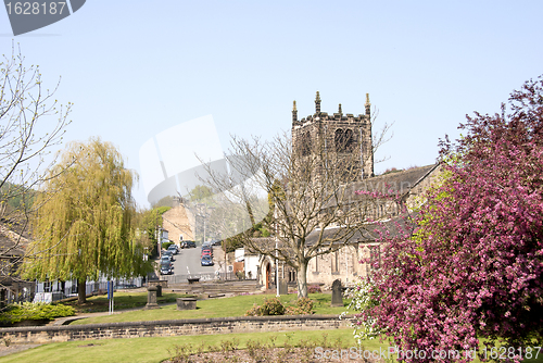 Image of Bingley Church and Cherry Tree