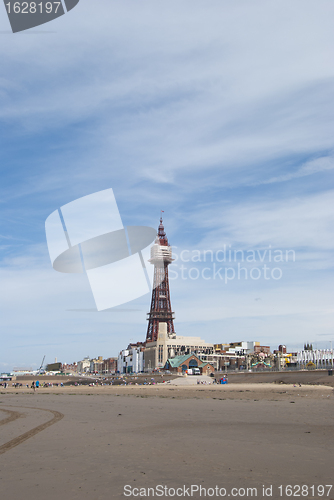 Image of Blackpool Tower from the beach