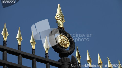 Image of cast-iron fence