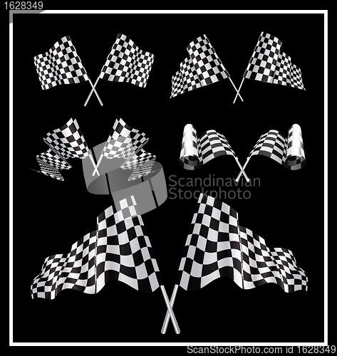 Image of Checkered Flags set