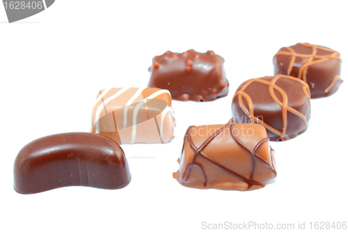 Image of diversified chocolate candies