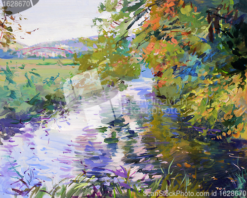 Image of fall landscape painting