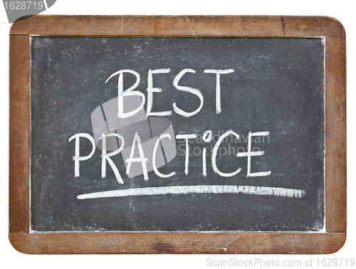 Image of best practice on blackboard