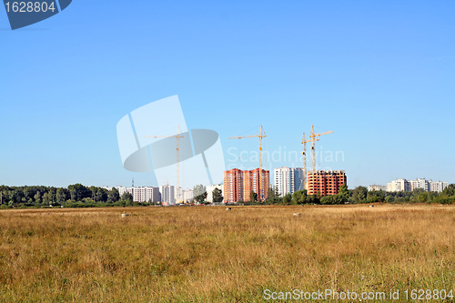 Image of construction of the new houses 