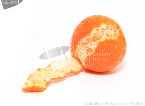 Image of orange tangerine on white background