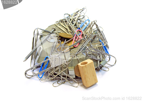 Image of staples on magnet