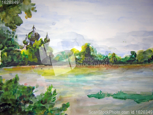 Image of watercolor drawing