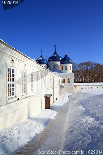 Image of tower of the ancient orthodox priory 