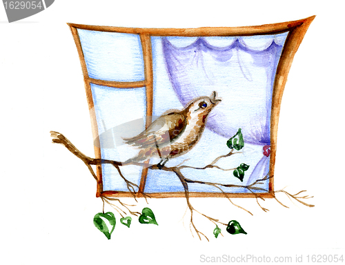 Image of baby drawing on white background