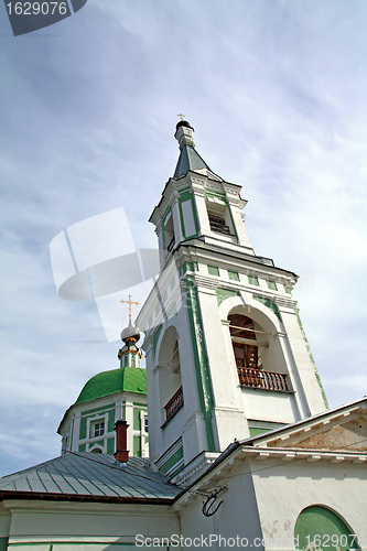 Image of bell tower christian orthodox church 