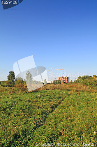 Image of construction of the new houses 