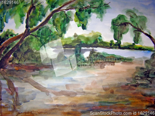 Image of watercolor drawing