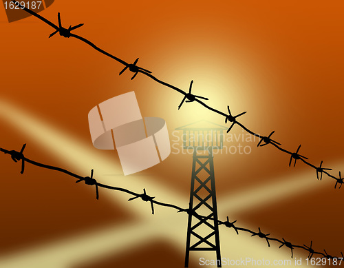 Image of barbed wire