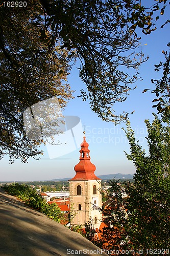 Image of landscape with church