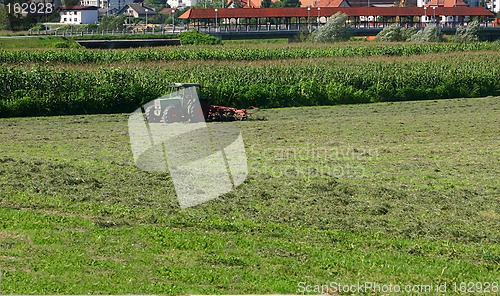 Image of works in a field