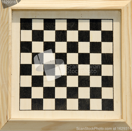 Image of Framed checkers or chess board. 