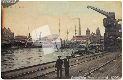 Image of Stettin Port Postcard