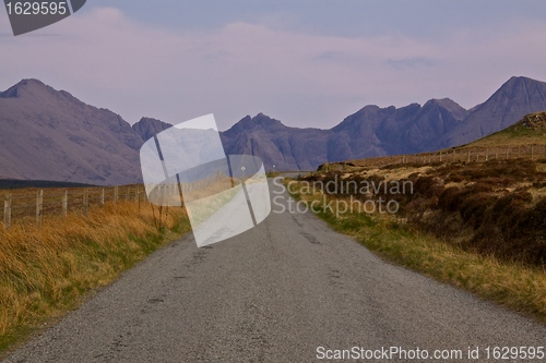 Image of Narrow road on Isle of Skye