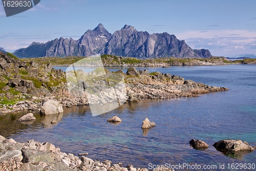 Image of Rocky scenery on Lofoten