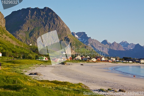 Image of Sandy beach on Lofoten