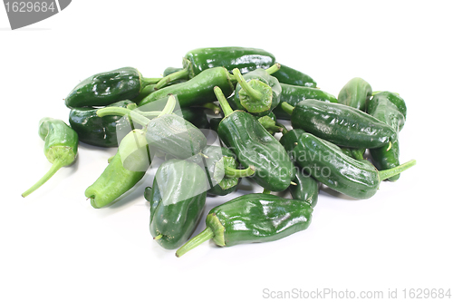 Image of fresh green Pimientos