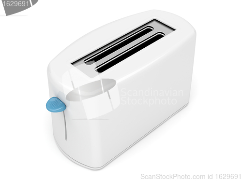 Image of Plastic white toaster