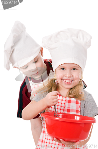 Image of two children cooks