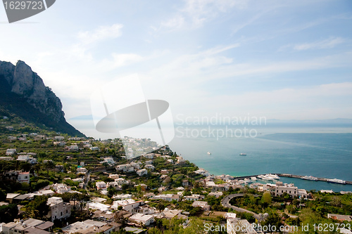 Image of Panoramic view of Capri, Italy 