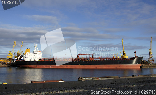 Image of Tanker and  port