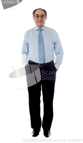 Image of Full shot of a matured businessman