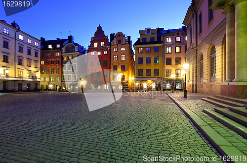 Image of Stortorget at night