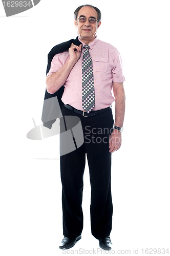 Image of Full length view of business professional standing