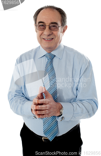 Image of CEO posing, studio shot