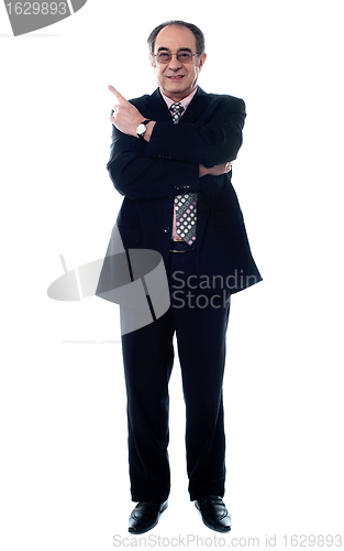 Image of Businessperson pointing away