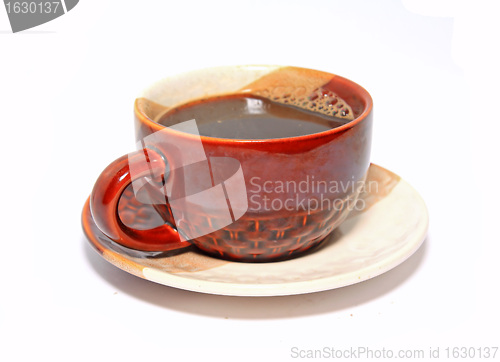 Image of brown cup on white background