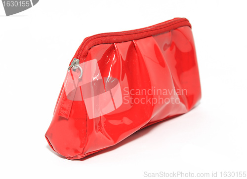 Image of red purse on white background