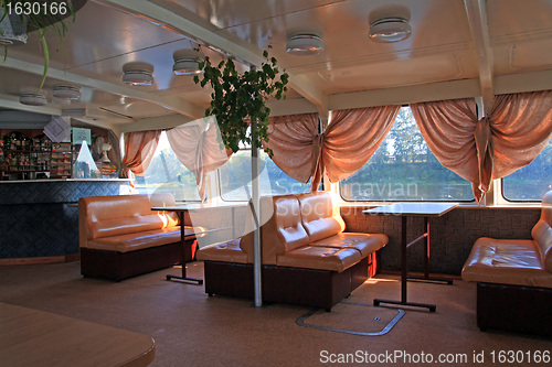 Image of interior of the motor ship 