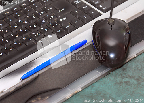 Image of blackenning keyboard
