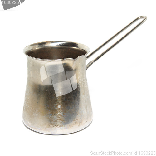 Image of old coffee-pot on white background