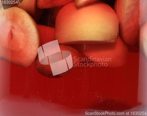 Image of canned apple in glass jar