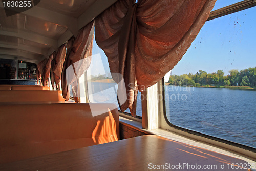 Image of interior of the motor ship 