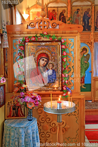 Image of interior rural orthodox christian church