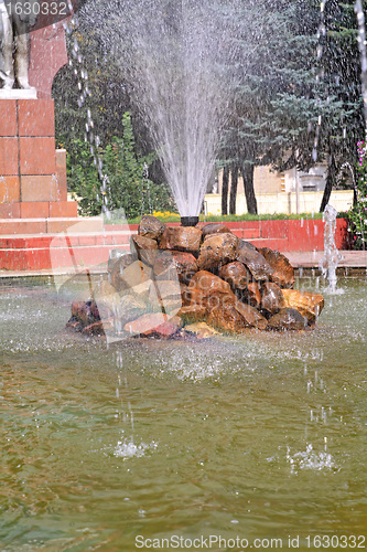 Image of town fountain