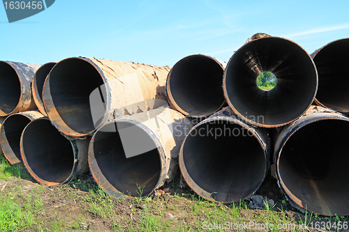 Image of old gas pipes on herb