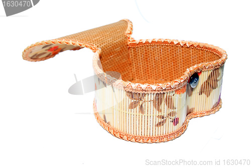 Image of old coffer on white background