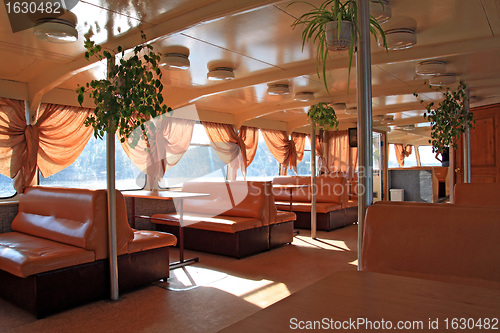 Image of interior of the motor ship 