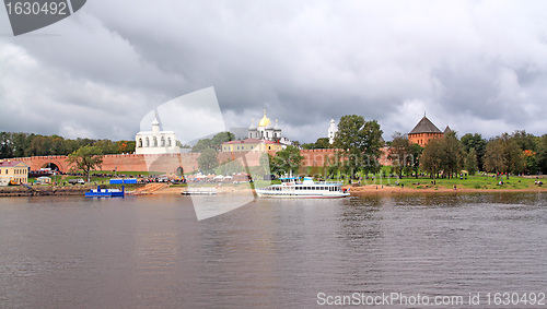 Image of  motorboats on town quay