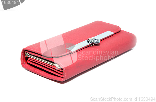 Image of red purse on white background