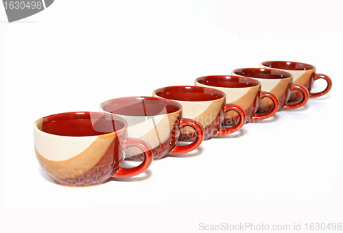 Image of brown cup on white background