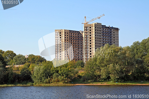 Image of new house on coast river